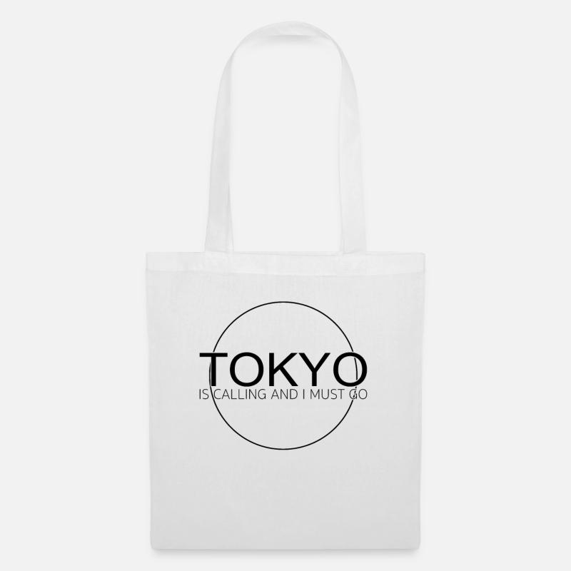 Tokio Spruch - Stoffbeutel - Weiß