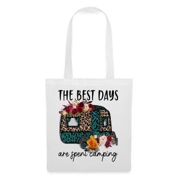 The Best Days Are Spent Camping - Tote Bag - white - Front