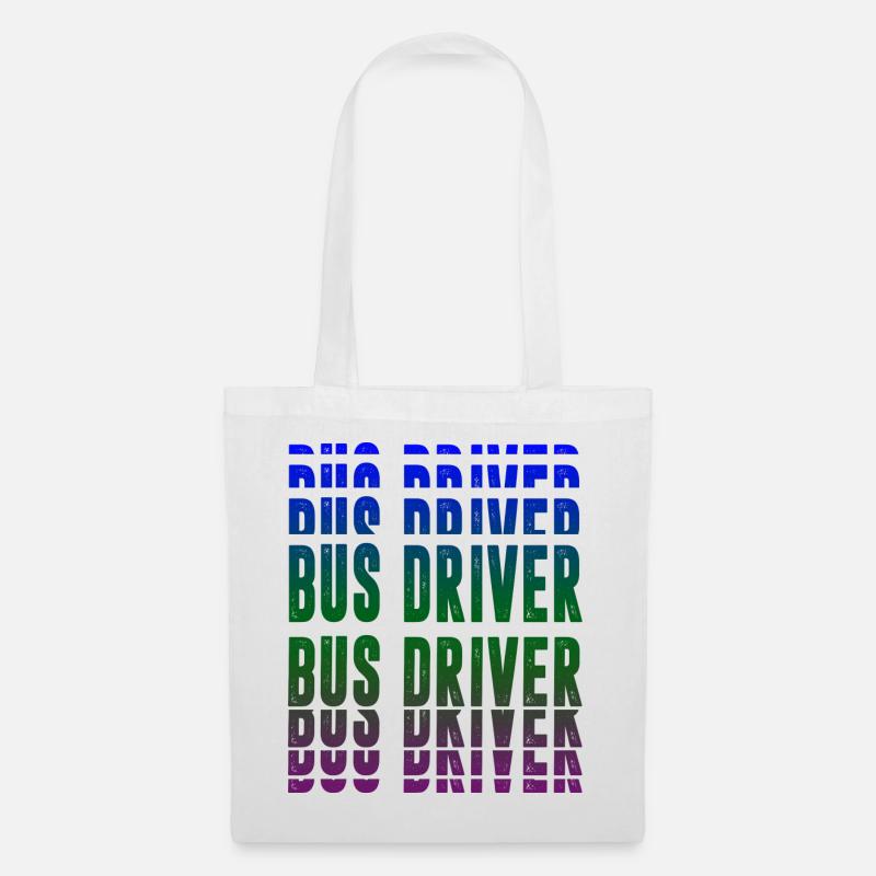 Conception du chauffeur de bus - Sac en tissu - blanc