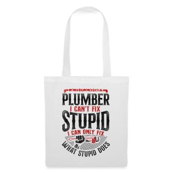 Plumbing Plumber Vintage Plumber I - Stoffbeutel - Weiß - Vorne