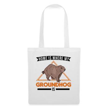 Groundhog Home Groundhog Day Marmot - Tote Bag - white - Front