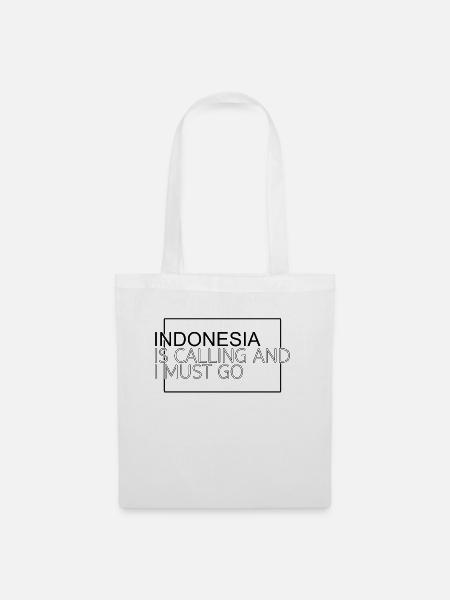 Indonesien Spruch - Stoffbeutel - Weiß