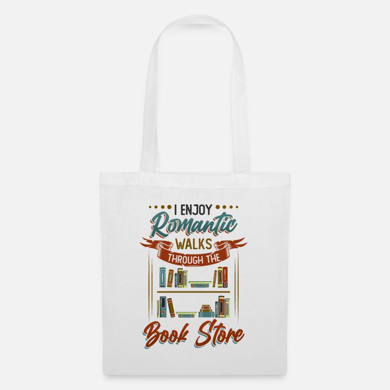 Romantische Spaziergänge Durch Den Buchladen - Stoffbeutel - Weiß
