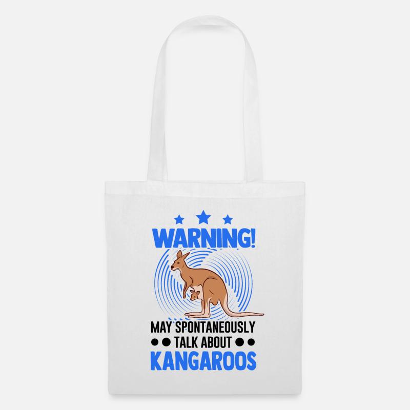 Känguru Australien Australisches Kangaroo - Stoffbeutel - Weiß