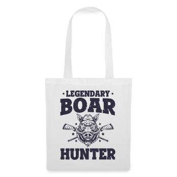 Légendaire Boar Hunter Hog Pig Vintage Funny Boar - Sac en tissu - blanc - Devant