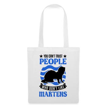 Martre Cadeau Vison Blaireau Martre - Sac en tissu - blanc - Devant
