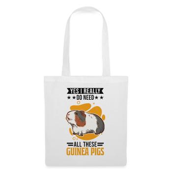 Cochon d’Inde Cadeau Cochon d’Inde - Sac en tissu - blanc - Devant