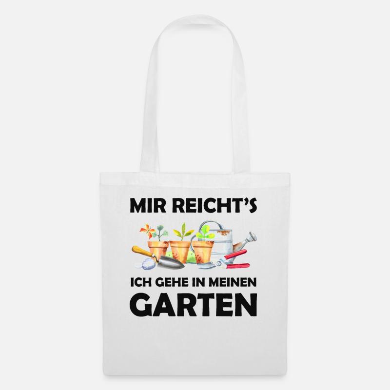 Garten Lustiger Spruch Hobbygärtner Geschenkidee - Stoffbeutel - Weiß