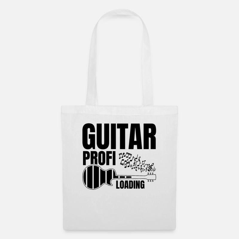 Guitar Profi Loading - Funny Guitarist Guitar Play - Stoffbeutel - Weiß