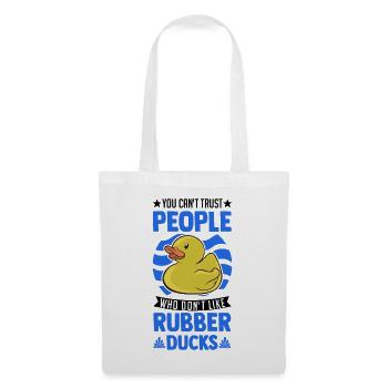 Rubber Duck Gift Squeaky Duck Bathing Duck - Tote Bag - white - Front