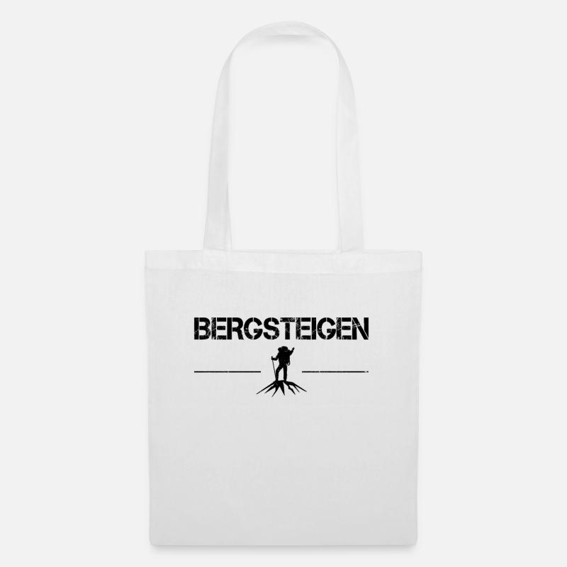 Bergsteigen - Stoffbeutel - Weiß