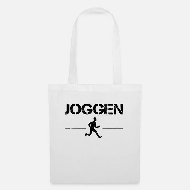 Joggen - Stoffbeutel - Weiß