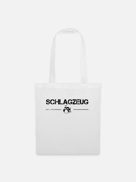 Schlagzeug - Stoffbeutel - Weiß