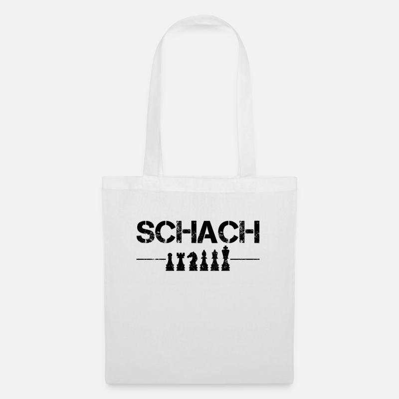 Schach - Stoffbeutel - Weiß