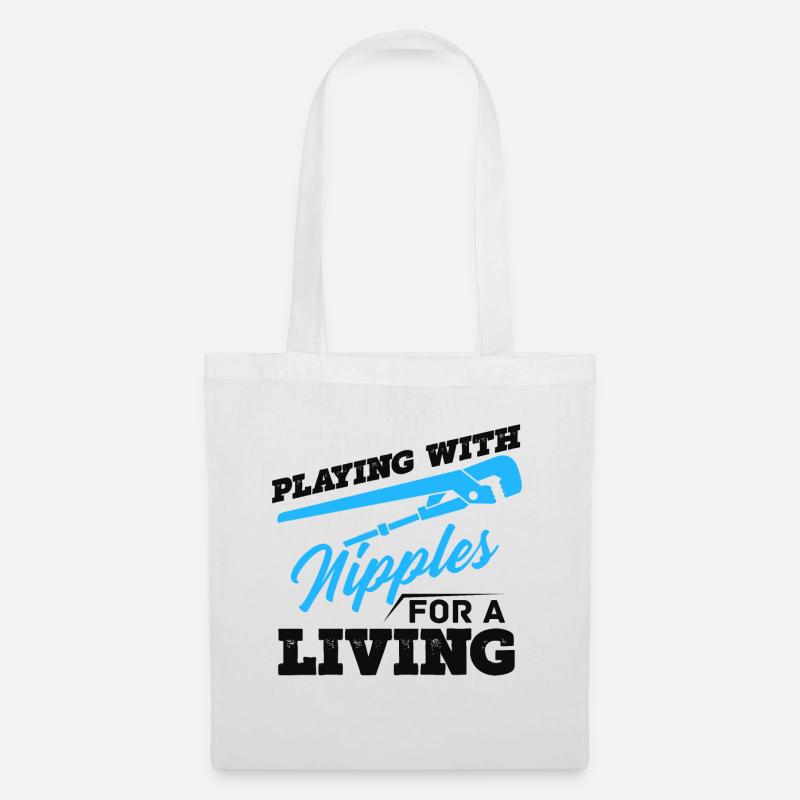 Pipe installation Pipe installer pipes - Tote Bag - white