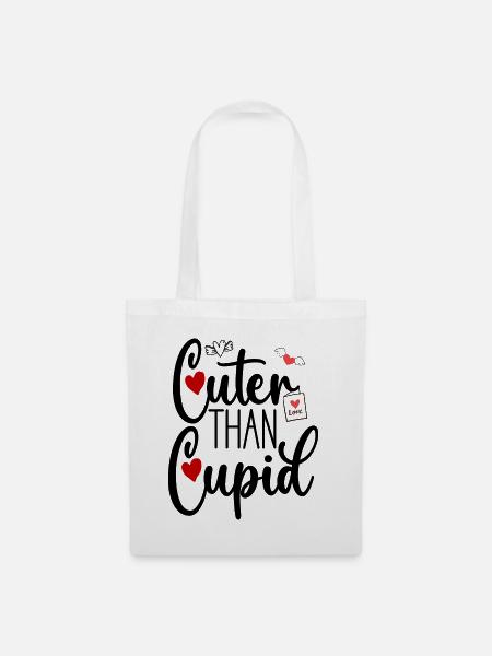 Cuter than Cupid - Stoffbeutel - Weiß