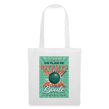 Boule Lyonnaise Retraite - Sac en tissu - blanc - Devant