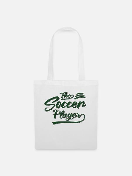 the soccer player - Stoffbeutel - Weiß