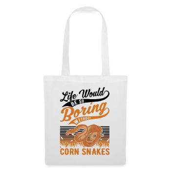 Corn Snake Cadeau Corn Snake - Sac en tissu - blanc - Devant