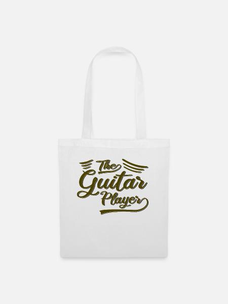 Der Gitarrist - Stoffbeutel - Weiß