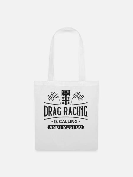 Drag Racing Race Car Drag Racing - Stoffbeutel - Weiß