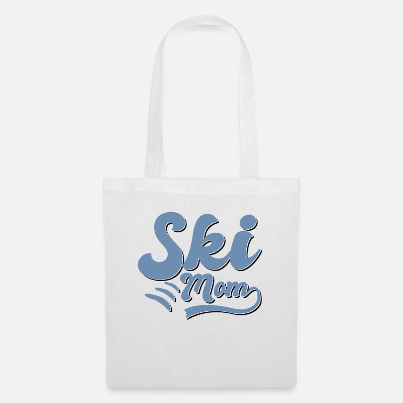 Ski Mama - Stoffbeutel - Weiß