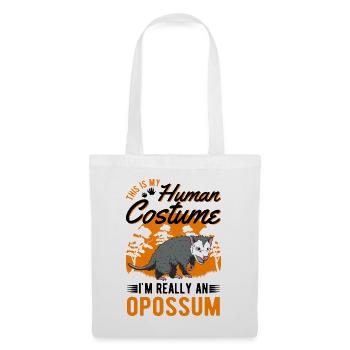 Opossum Costume Humain Opossum Halloween Marsupial - Sac en tissu - blanc - Devant