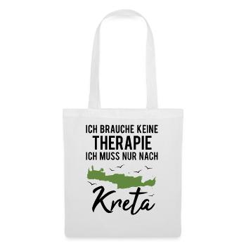 Kreta Spruch Griechenland Insel Geschenk - Stoffbeutel - Weiß - Vorne