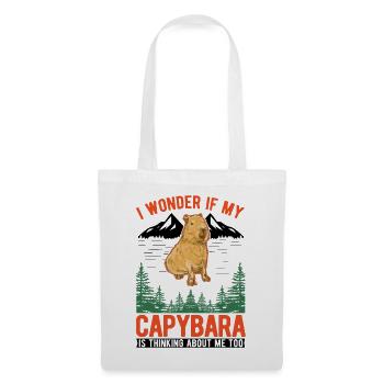 Capybara Wasserschwein Capibara - Tote Bag - white - Front