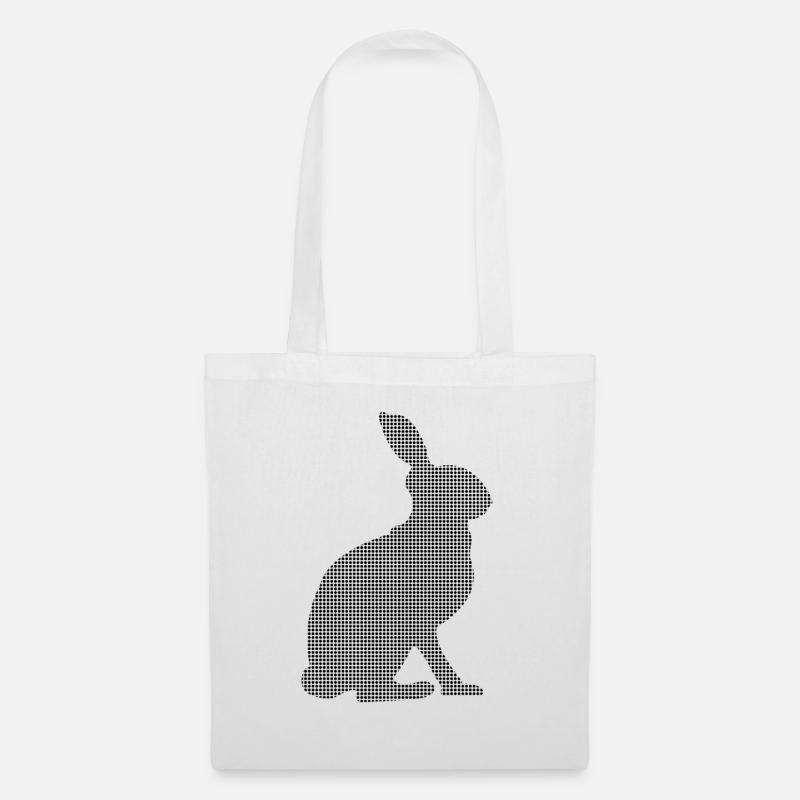 Hase - Stoffbeutel - Weiß