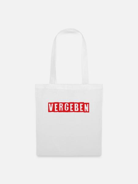 Vergeben - Stoffbeutel - Weiß