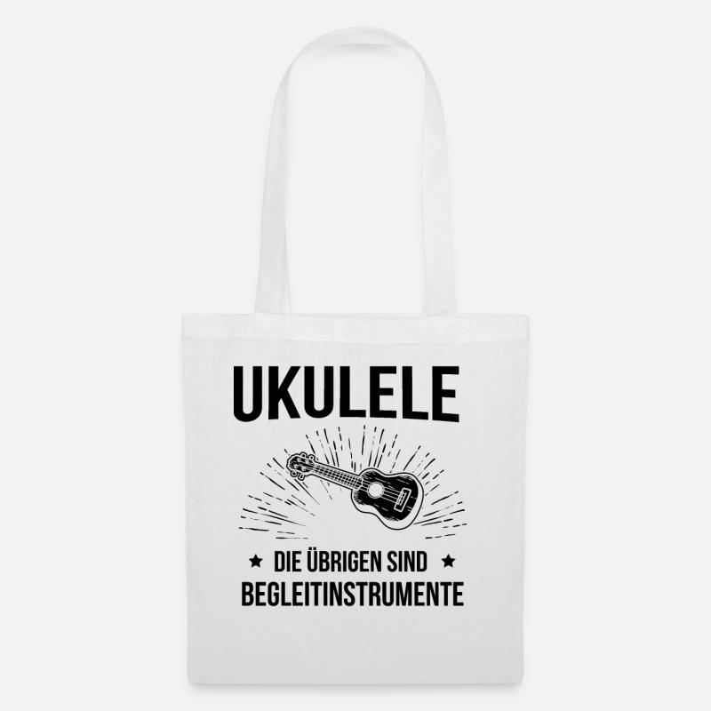 Ukulele Ukulele-Spieler Ukulelist - Stoffbeutel - Weiß