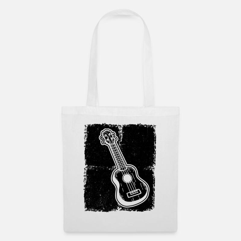 Ukulele Ukulele-Spieler Ukulelist - Stoffbeutel - Weiß