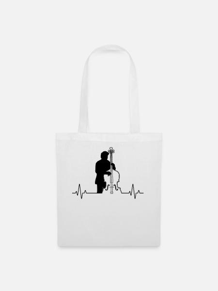 Double bass Double bass player Double bass player - Tote Bag - white