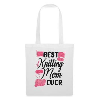 Knitting Knitter Mom Best Knitting - Stoffbeutel - Weiß - Vorne