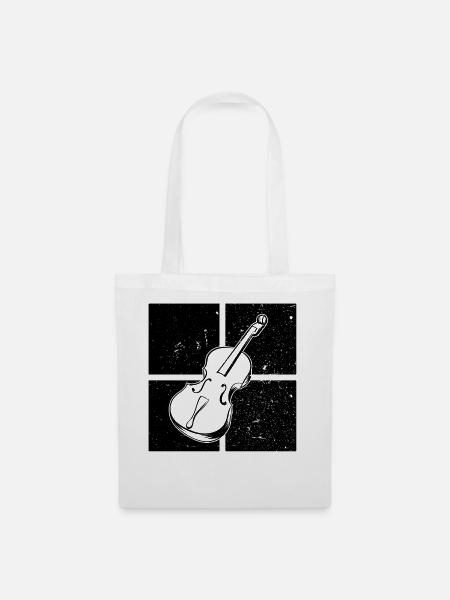 Cello Cellospieler Cellist - Stoffbeutel - Weiß