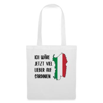 Sardinien Lustiger Spruch Italien Urlaub Geschenk - Stoffbeutel - Weiß - Vorne