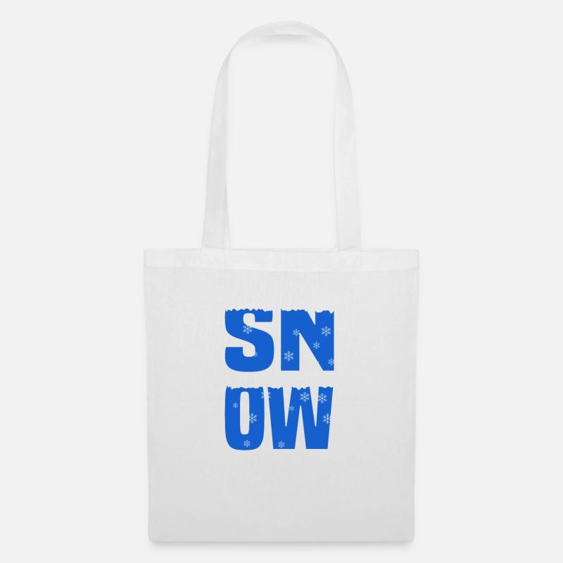 Schnee des neiges - Sac en tissu - blanc
