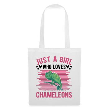 Caméléon Fille Caméléon - Sac en tissu - blanc - Devant
