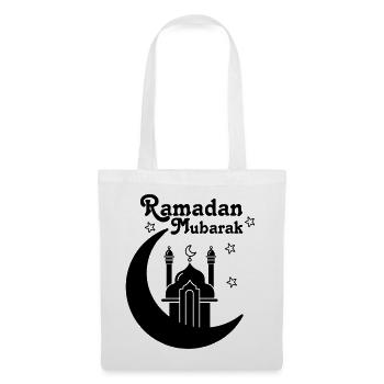 Ramadan Mubarak Symbol des Islam - Stoffbeutel - Weiß - Vorne
