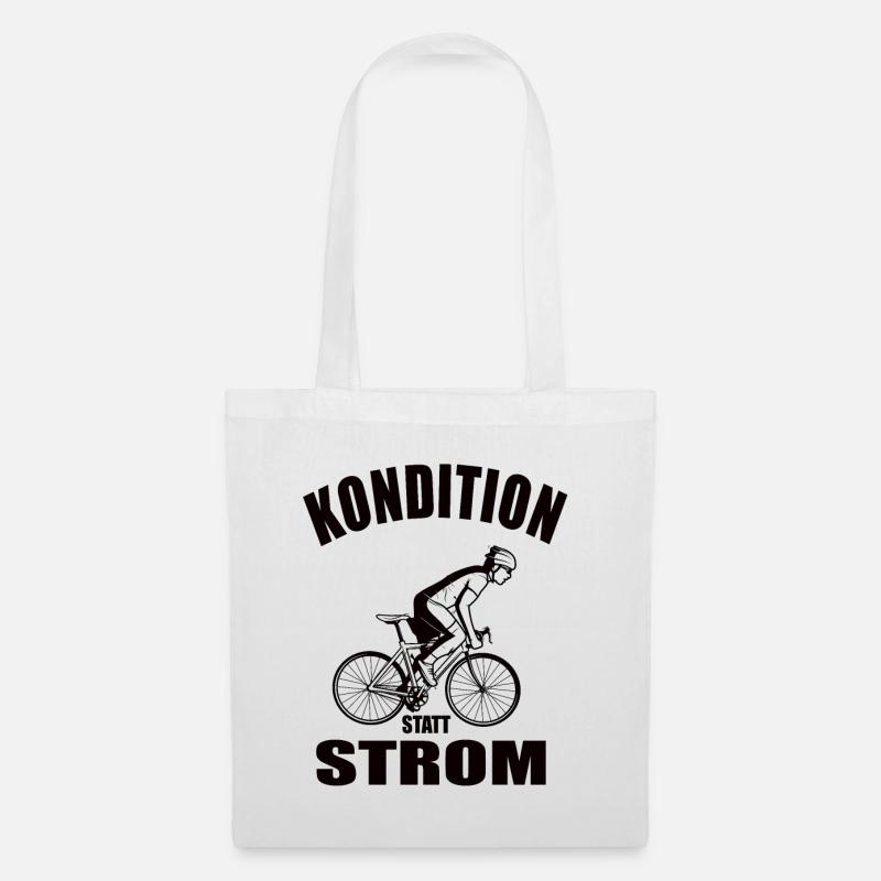 Kondition Statt Strom - Stoffbeutel - Weiß