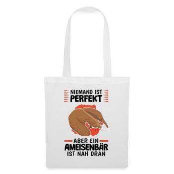Ameisenbären sind perfekt Ameisenbär - Stoffbeutel - Weiß - Vorne