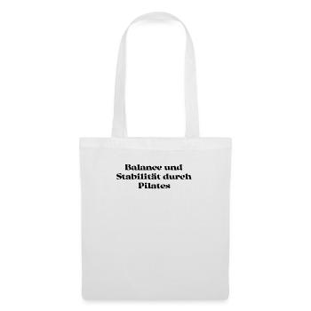 Pilates - Balance und Stabilität durch Pilates - Stoffbeutel - Weiß - Vorne