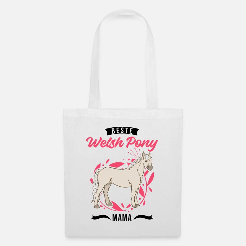 Beste Welsh Pony Mama - Stoffbeutel - Weiß