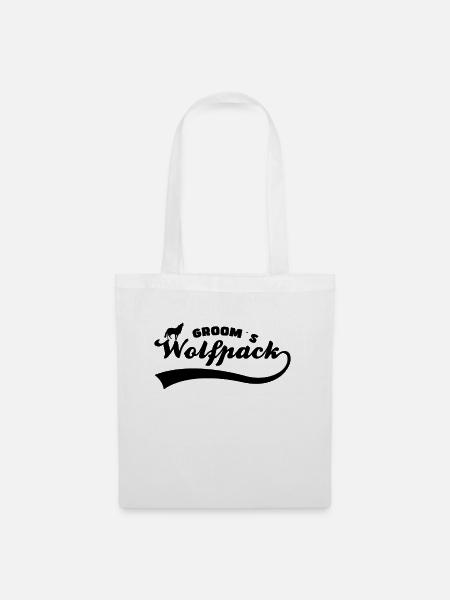 Bräutigam`s Wolfsrudel - Stoffbeutel - Weiß