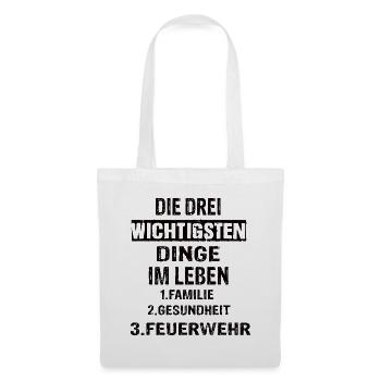 Feuerwehr - Stoffbeutel - Weiß - Vorne