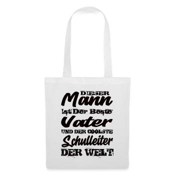 Vater und Schulleiter - Stoffbeutel - Weiß - Vorne