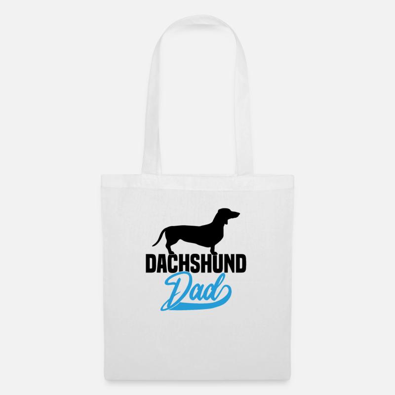 Dachshund Dad - Stoffbeutel - Weiß