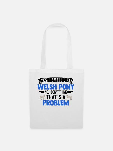 Welsh Pony Lukt Welsh Horse - Stoffveske - hvit