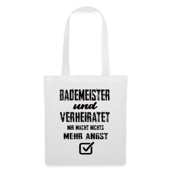 Bademeister und Verheiratet - Stoffbeutel - Weiß - Vorne